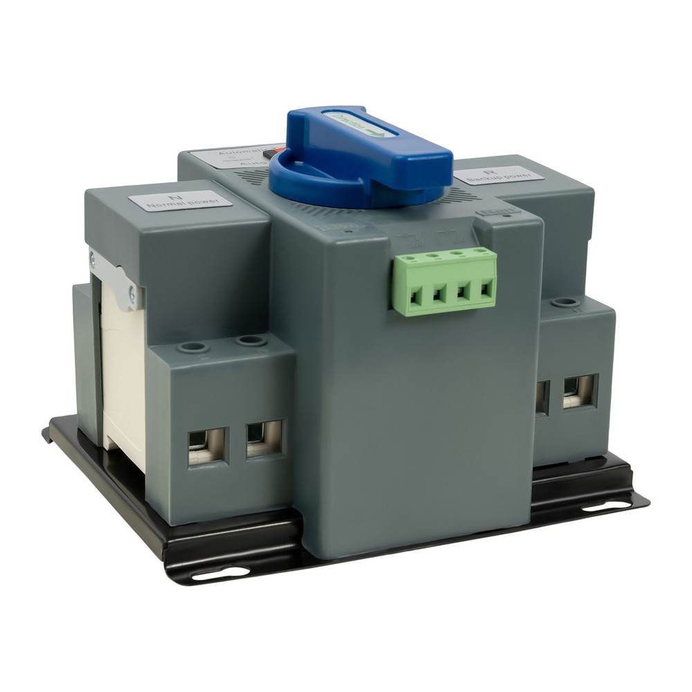 63A ATS Dual Power Automatic Transfer Switch for Generator Changeover Switch 2P