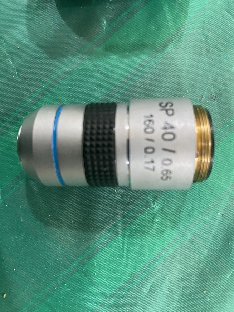 Lot of 3 Microscope Objective Lenses 4x 10x 40x