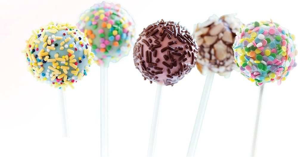 Sweet Creations 100 Count Reusable Plastic Cake Pop Sticks