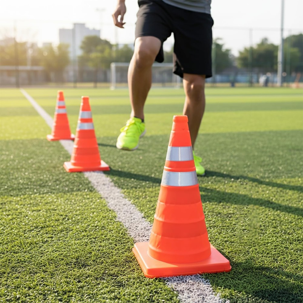 12 Inch Collapsible Traffic Multi Purpose Pop Up Reflective Safety Cone, Work...