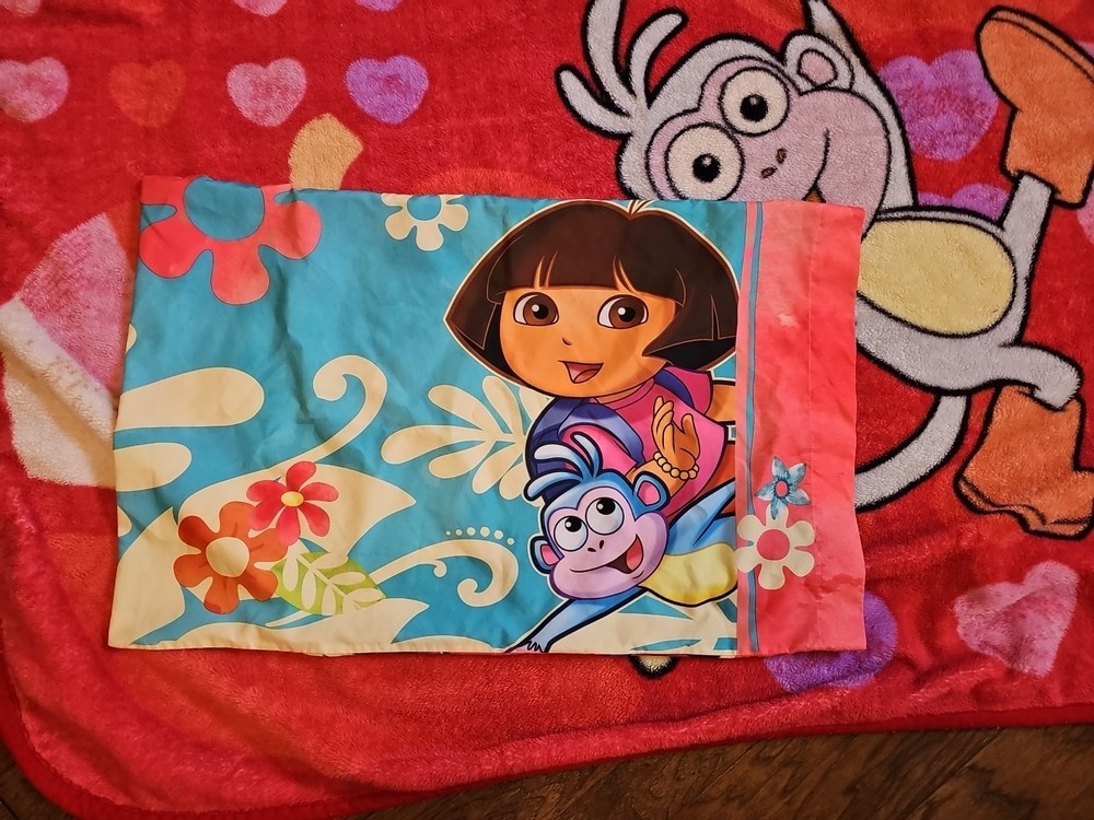 Dora The Explorer Blanket With Pillow Case 75×57