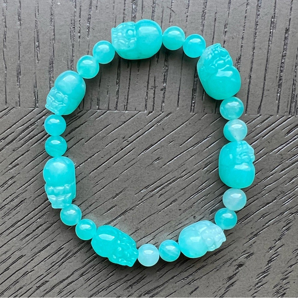 Amazonite pixiu bracelet SIZE 6.5’