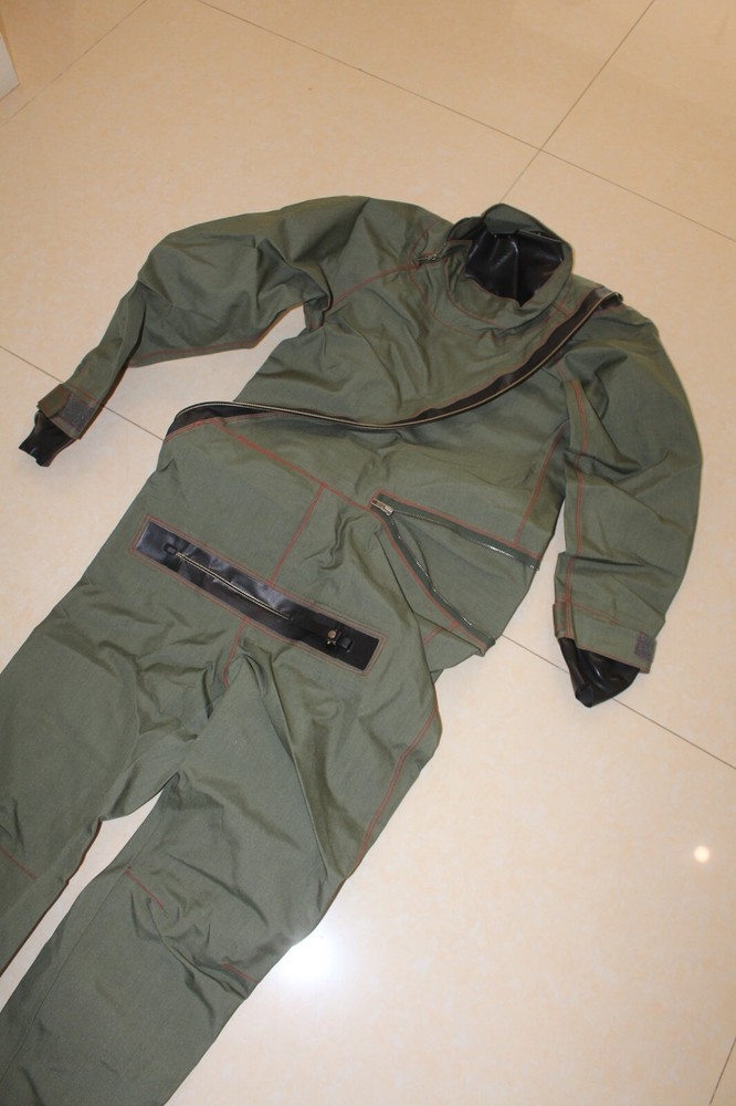 Navy Green Immersion Protection Suit pilot flight suit