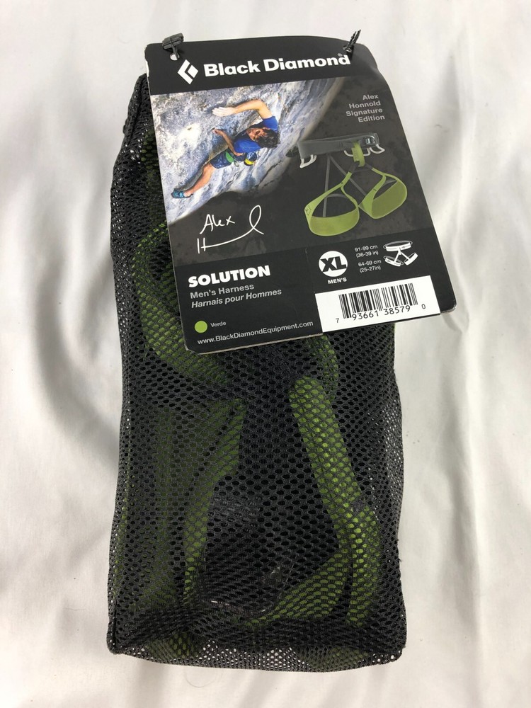 Black Diamond Solution Harness Package SIZE XL Verde Green