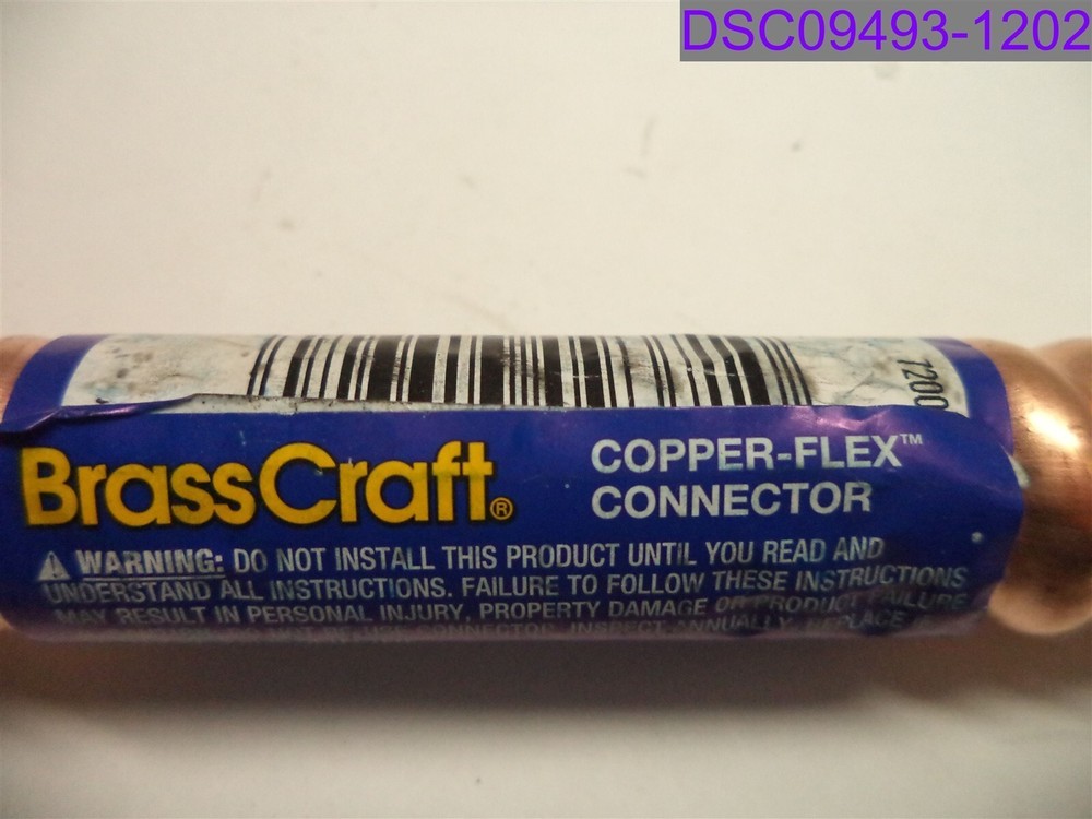 Qty = 22: Brass Craft Water Heater Connector 3/4" F Iron Pipe P/N WB034-24N