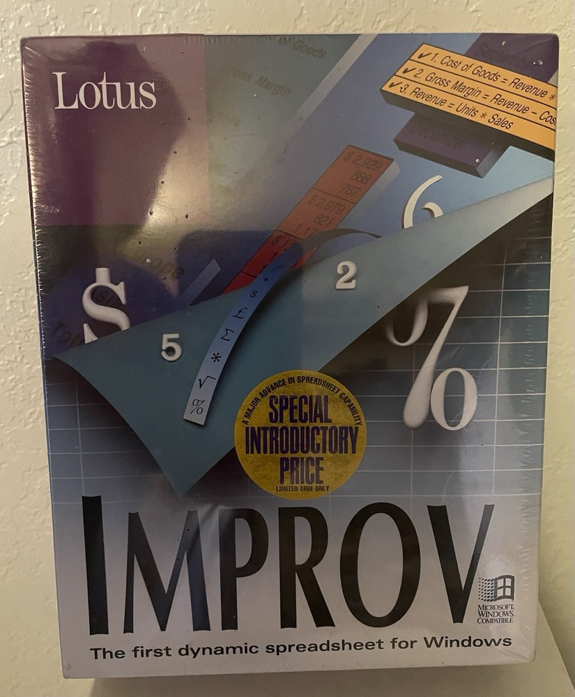 Lotus Improv Spreadsheet For Microsoft Windows 2.0 NEW
