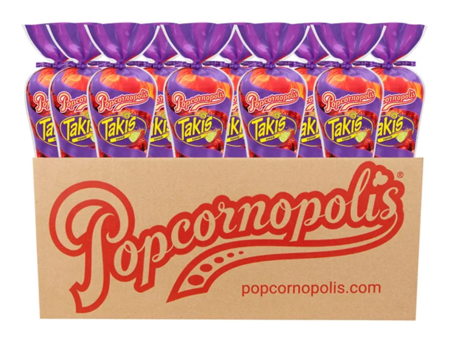 Popcornopolis Takis Popcorn Cones, 1.75 oz, 12-count