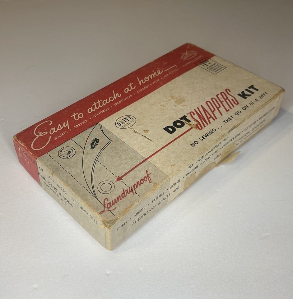 VTG Dritz Dot Snappers Kit With Box & Some Accessories Refills