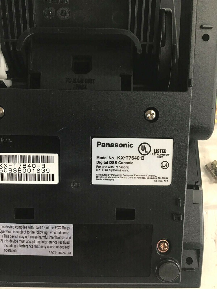 Panasonic KX-T7640 Digital DSS Console (Black)