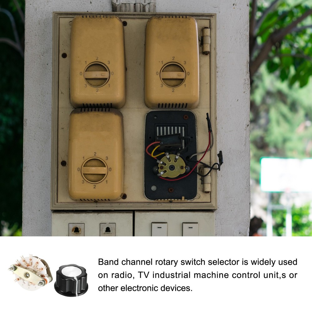 Band Selector Rotary Switch 1P7T Single Pole 7 Position 1 Deck