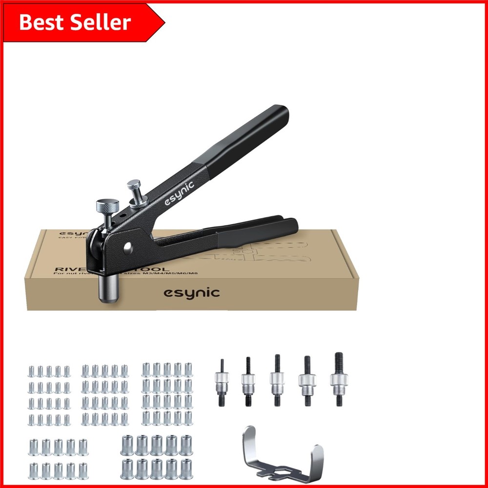 Professional 10-Inch Rivet Nut Tool Set - Efficient Repairs with Storage Case