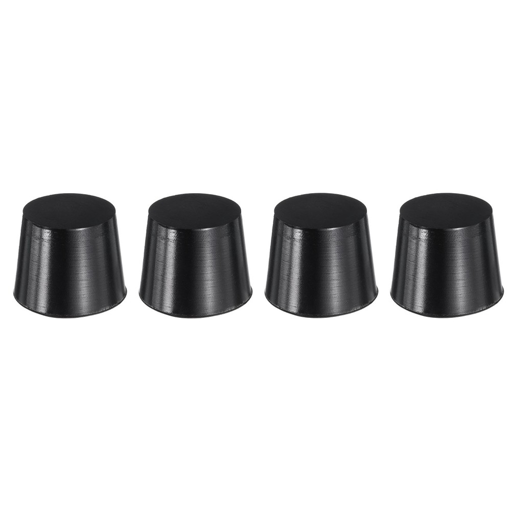 Rubber Stoppers 26mm to 32mm, 4 Pcs 25mm Solid Tapered Lab Rubber Plugs