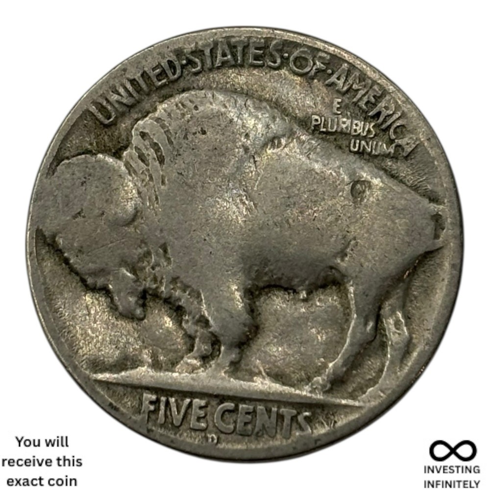 1918 D Buffalo nickel X-1587