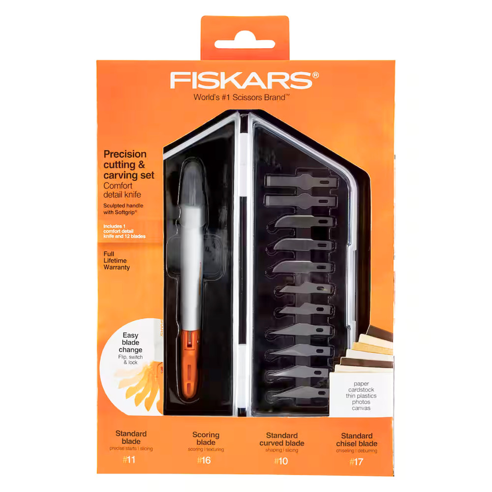 Fiskars Precision Cutting & Carving Set: 12-Piece Set