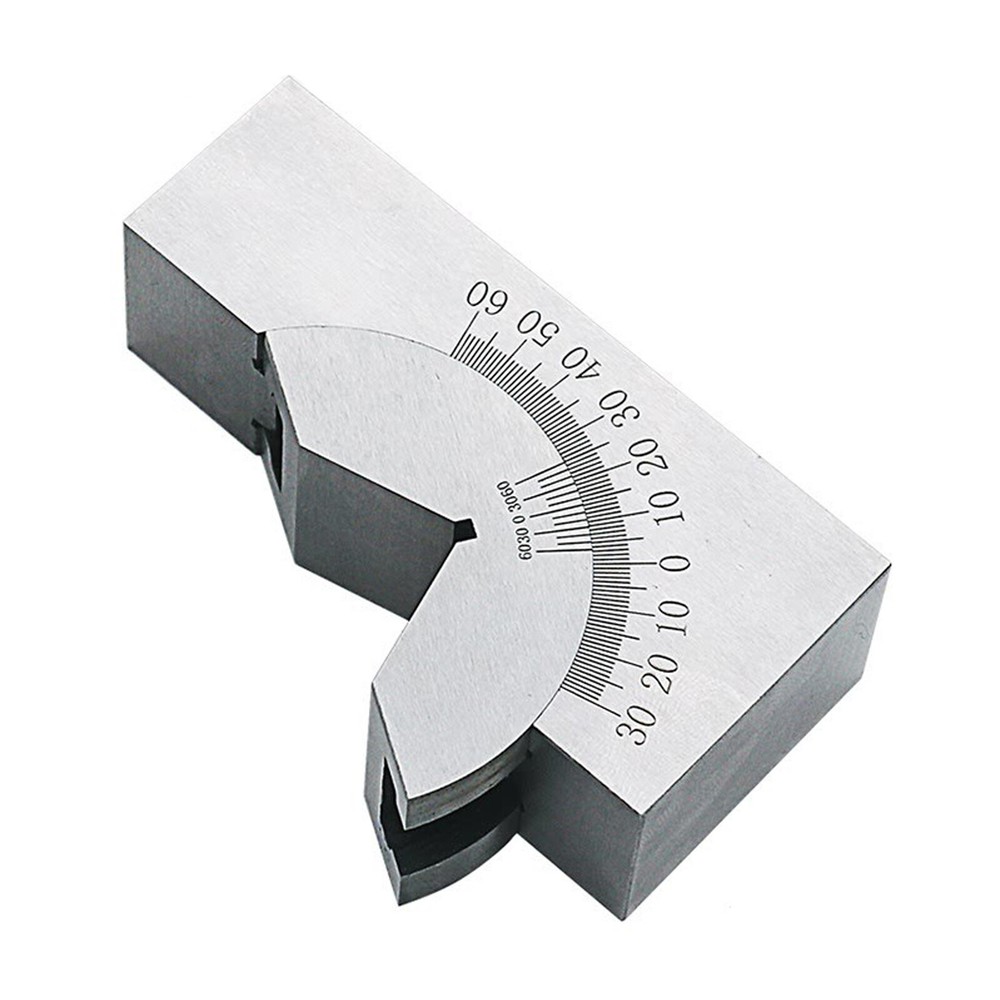 NEW Toolmaker Gauge Micro Adjustable 0°-60° Angle V Block Milling Setupwith Box
