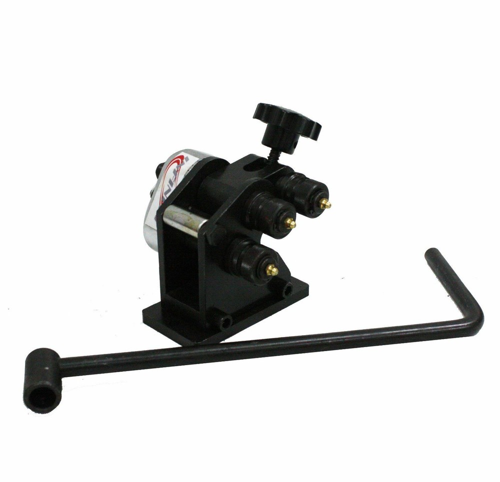 Driven Mini Ring Roller Manual Metal Bar Tube Pipe Flat Bender Machine