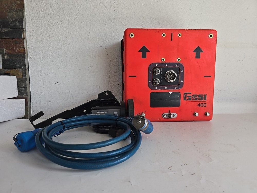GSSI 400 MHz Radar Antenna Geophysical Survery System W/ Encoder Assy