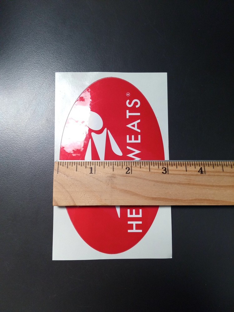 5" Headsweats Decal/Sticker Red/White