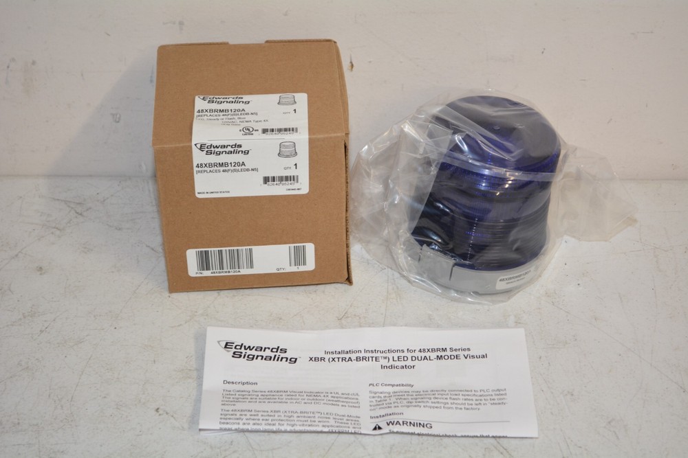 Edwards Signaling 48XBRMB120A Visual Signal Light LED / Steady / Flash