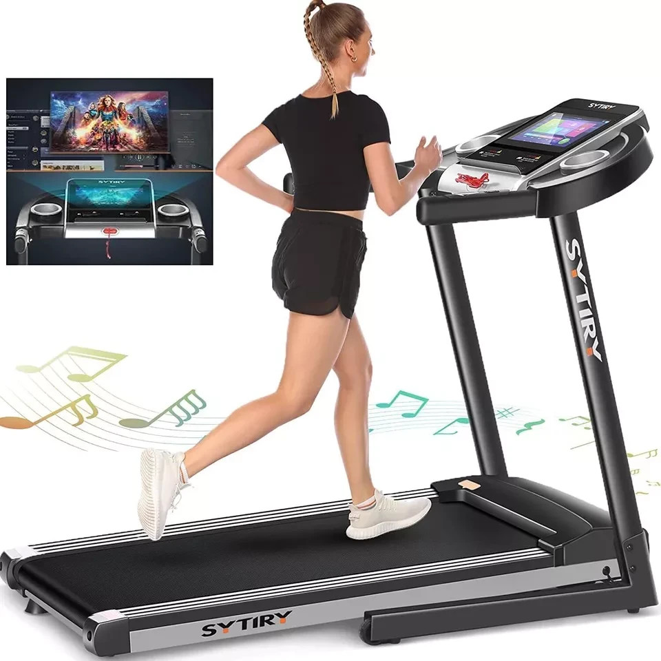 🏃9% Incline Foldable Treadmill with Kettle Cup Holder &36 Workout Programs🏃