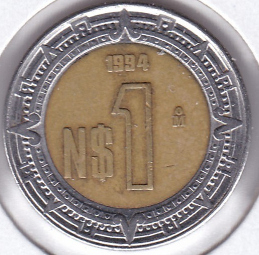 1994 Mexico 1 Peso L2