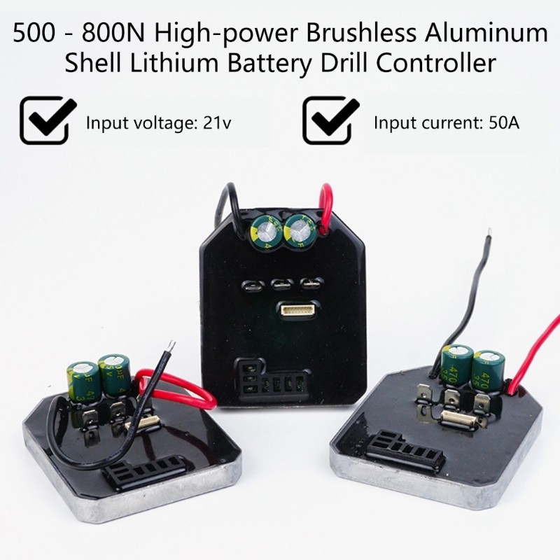 50A Maximumly Input Brushless Motor Controller 21V Lithium for Electric Tool