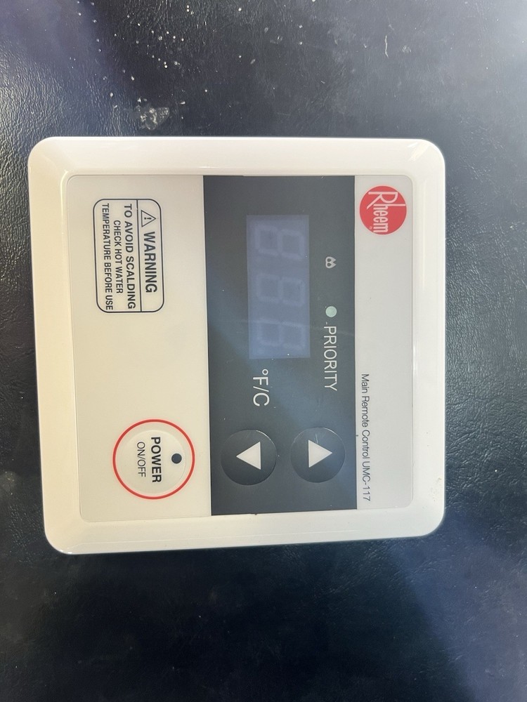 Rheem UMC-117 Wired Main Remote Control for Tankless Water Heater