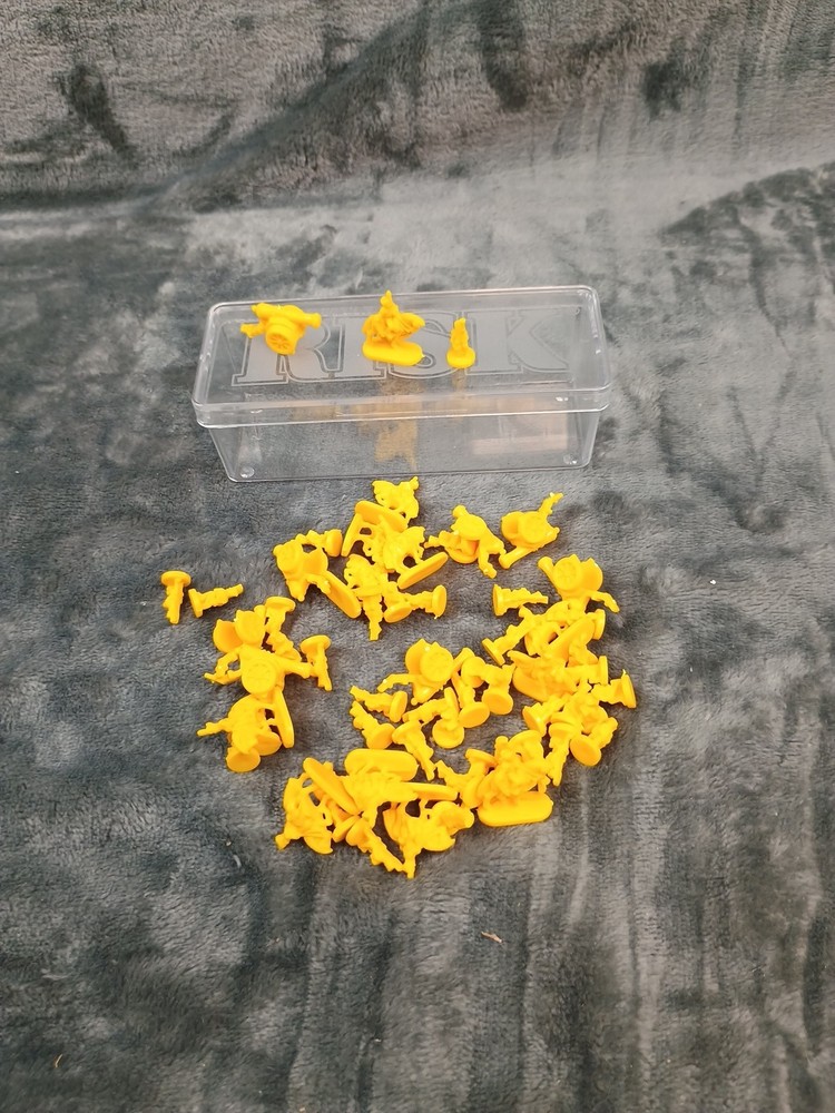 1993 Risk Board Game Replacement Game Pieces Units w/ Clear Boxes Pre-owned