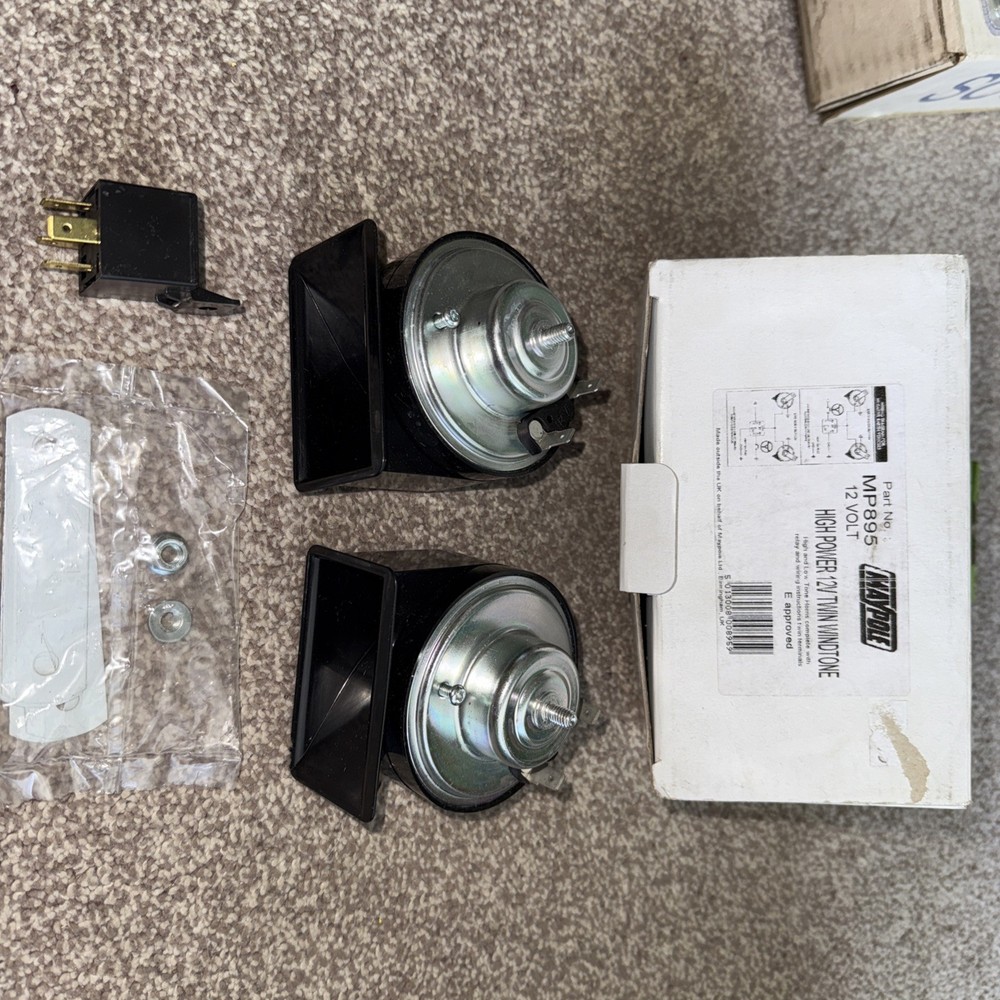 MAYPOLE Wind Horn - Low & High Tone - 12V - 895