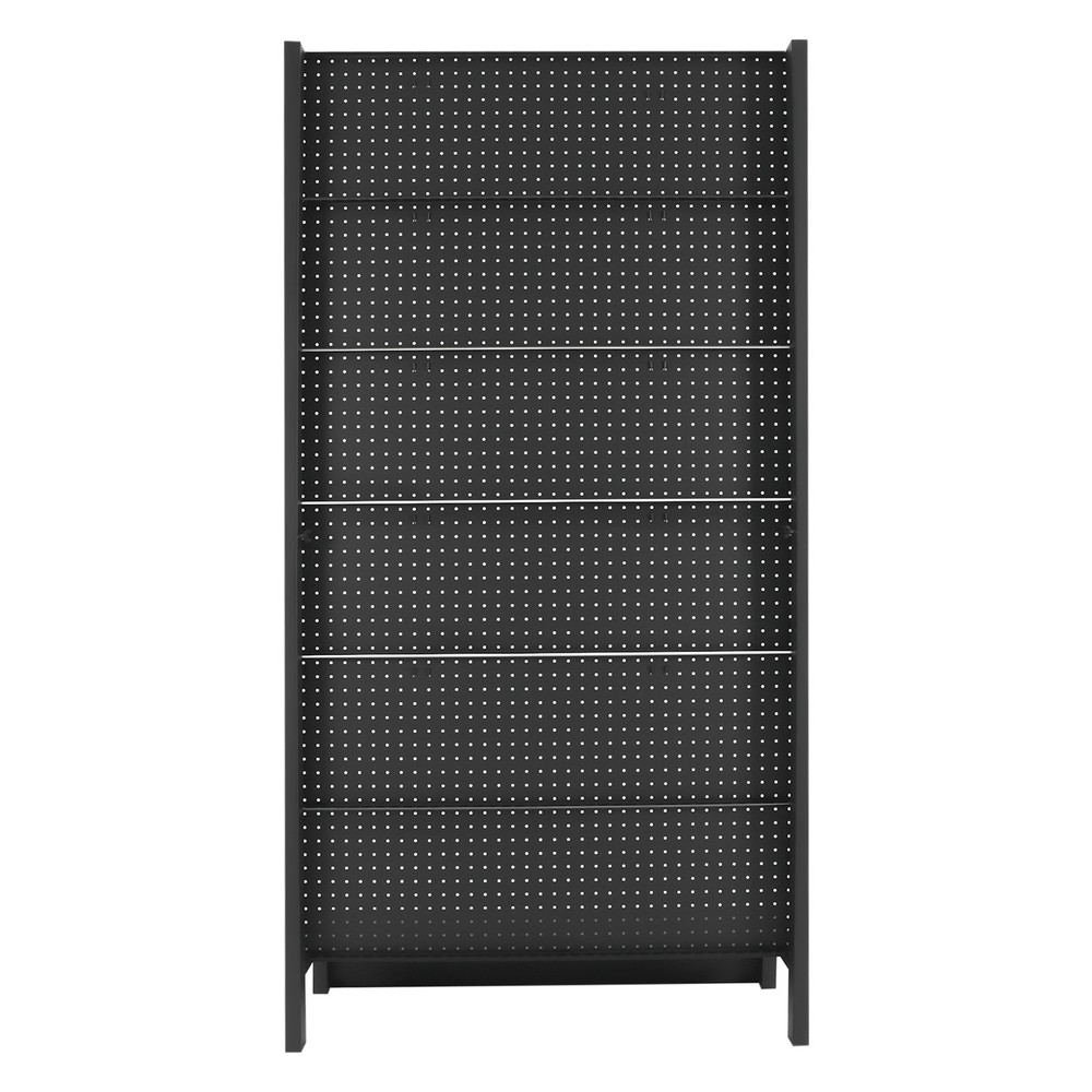 Peg Board Display Stand 6 Panels Retail Display Rack Display Stand with 10 Hooks