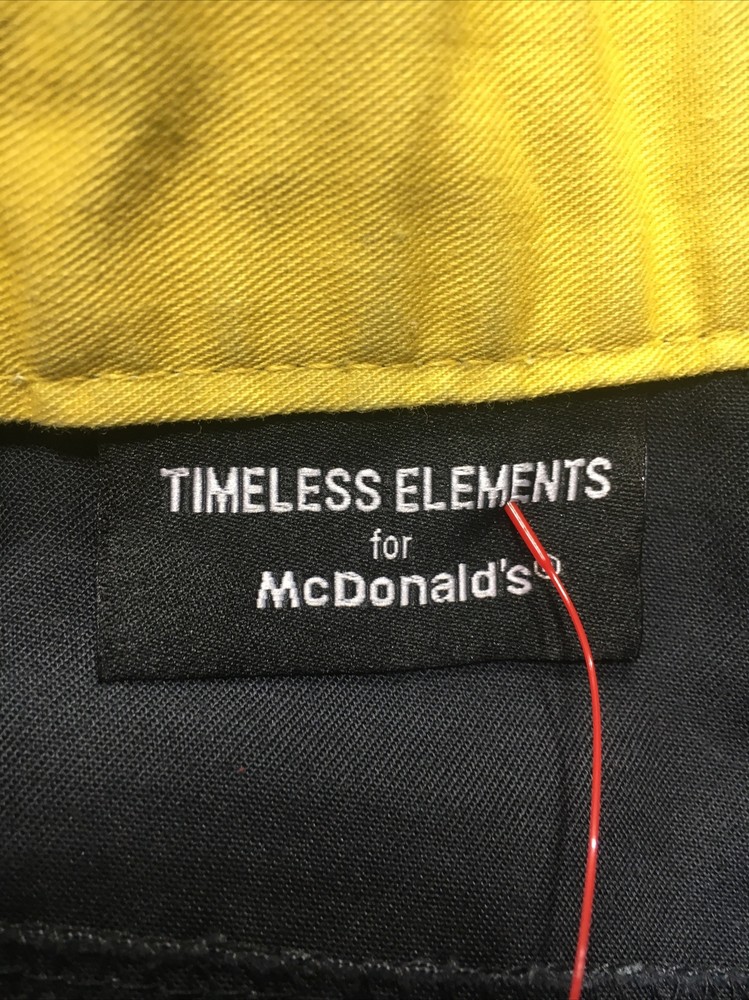 Timeless Elements For McDonalds Men Size 32X32 Black Work Employee Uniform Pants