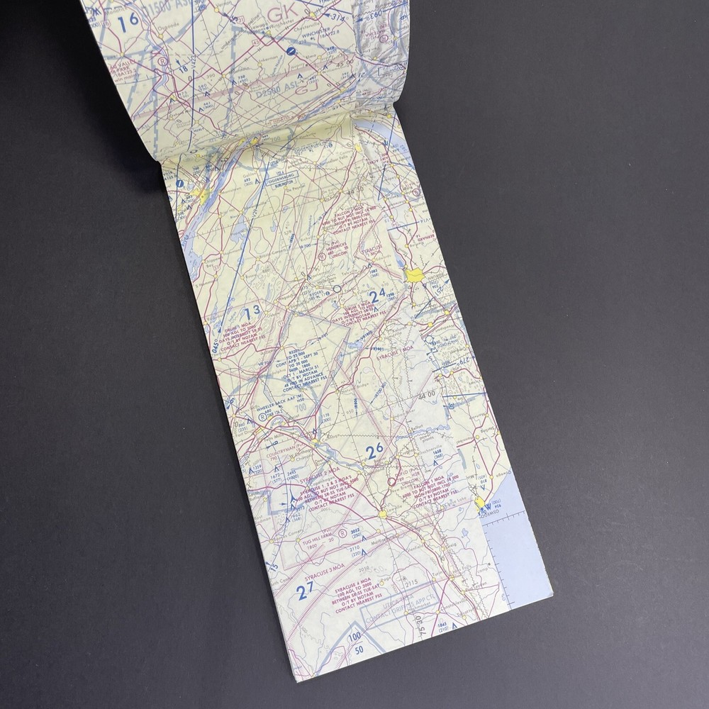 Vintage 1992 Canada Toronto VTA VFR Navigation Chart Aeronautical Flight Info