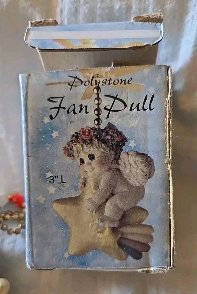 Dreamsicles Polystone Fan Pull 3" New 3683. 2003 Cast Art. Shooting Star