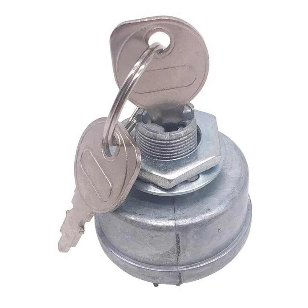 Lawn Tractor Universal Ignition Key Switch 5 Spade 3 Position 5/8" Mounting Hole