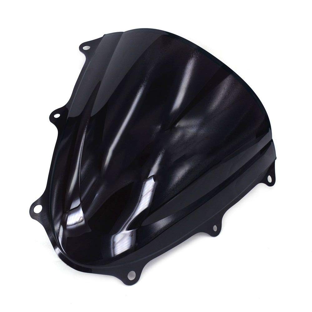 GSX-R600 Windscreen Double Bubble Black 2011-2016 ABS Plastic