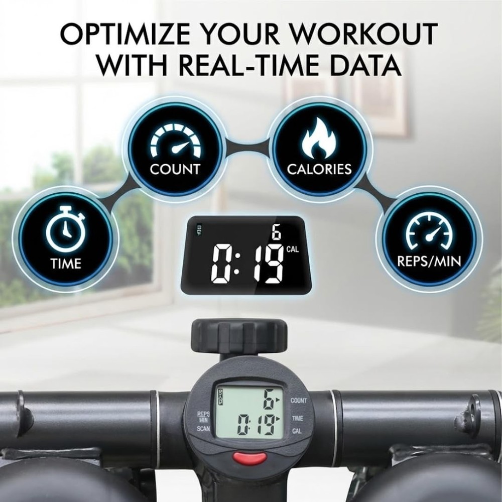 Compact Stepper Machine for Indoor Cardio & Leg Workout | Small Portable Step...
