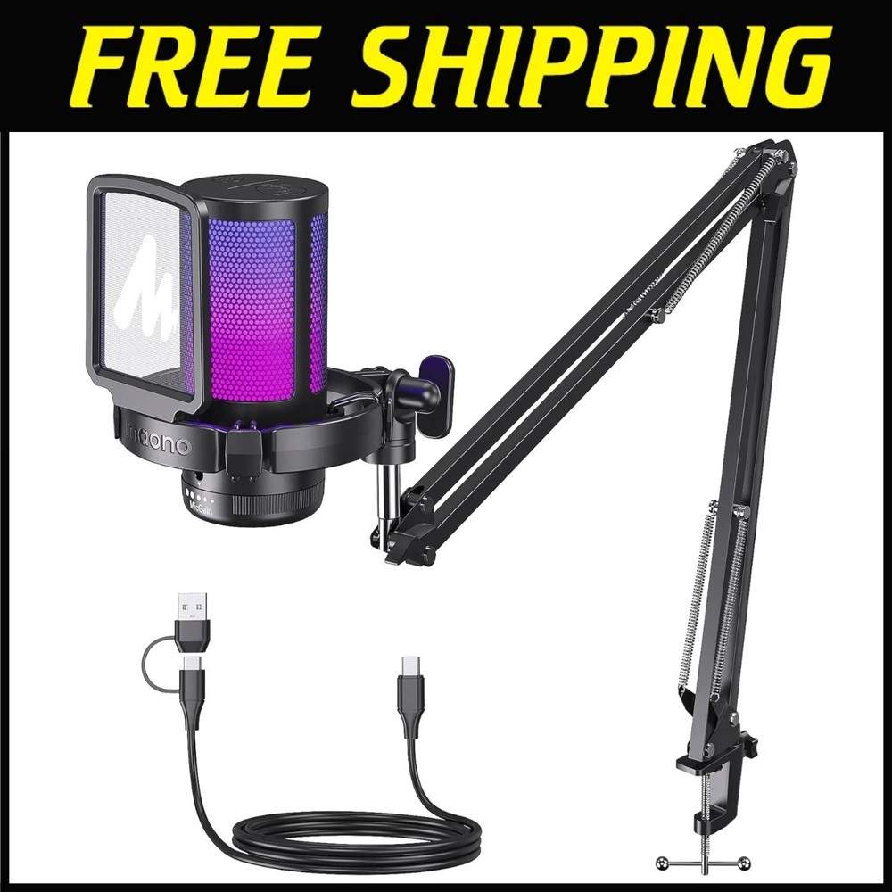 Professional Gaming Microphone with Arm Stand