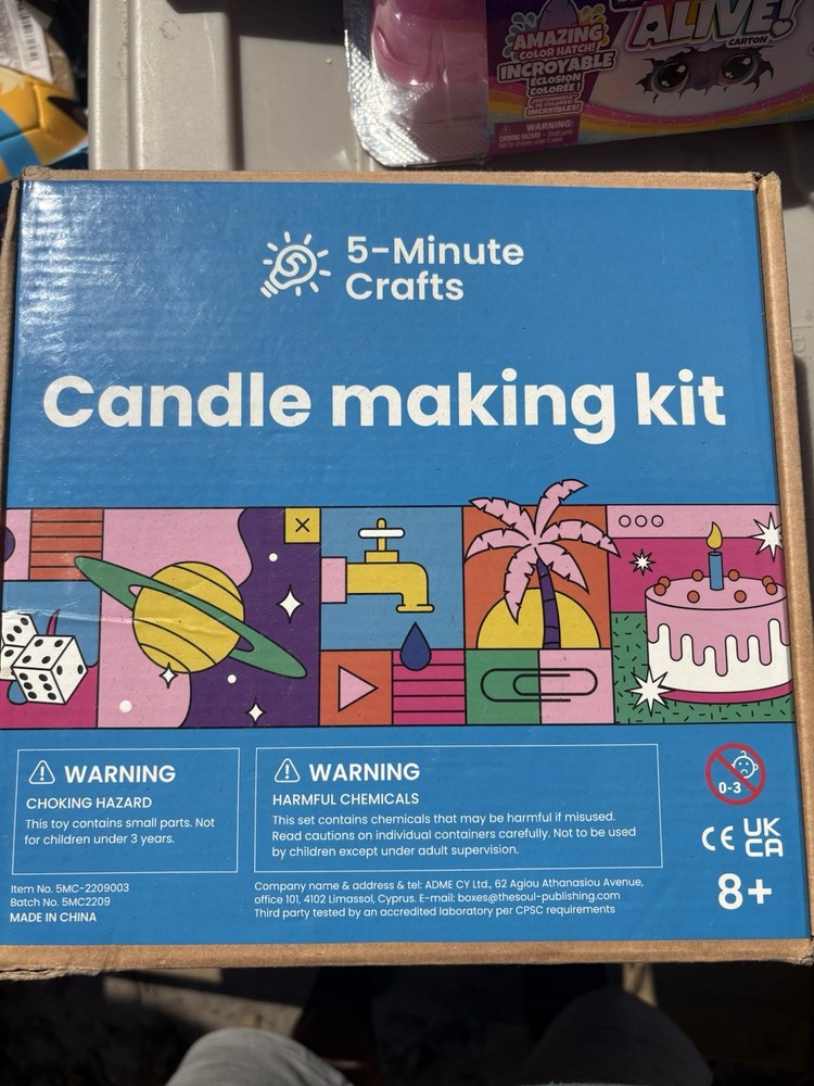 5-Minute Crafts Candle Making Kit for Candle Making, Age 8+, UKCA Certified