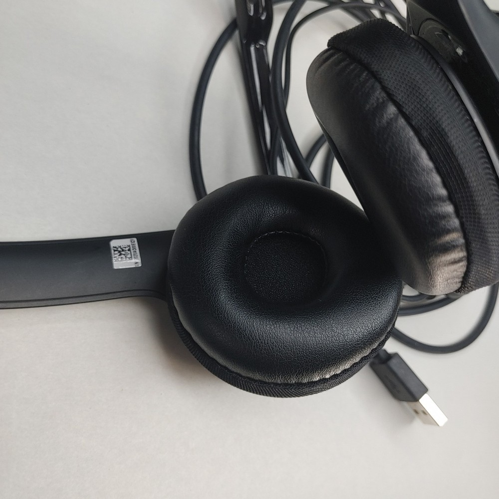 Logitech H390 USB Computer Headset Noise Cancelling Mic Stereo Tested