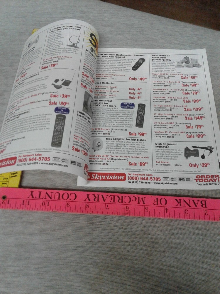 Skyvision Catalog August 2001 Electronics Cameras