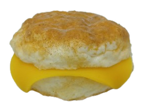 Display Fake Food Prop Biscuit With Cheese