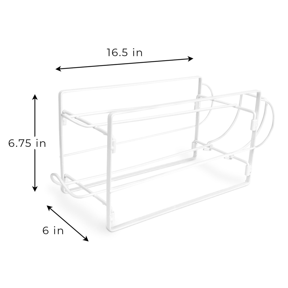 2-Tier Beverage Dispenser, White