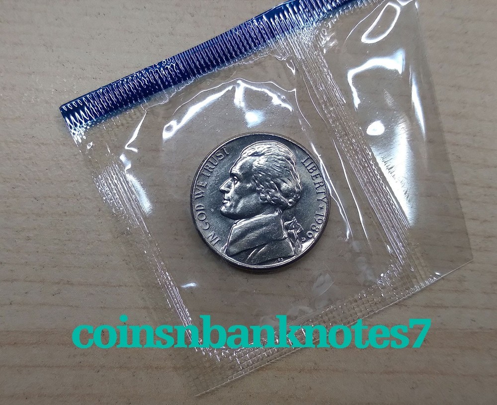 1986-D & P Jefferson Nickel BU Set