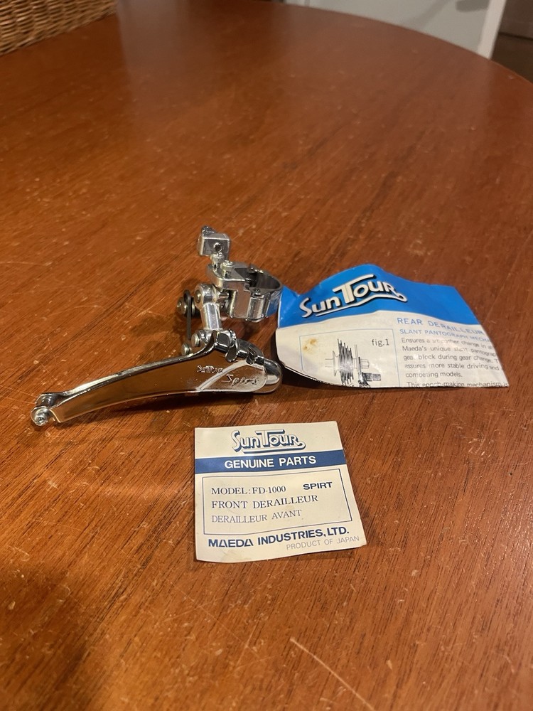 NOS Suntour SPIRT FD-1000 front derailleur 28.6  Bottom Pull