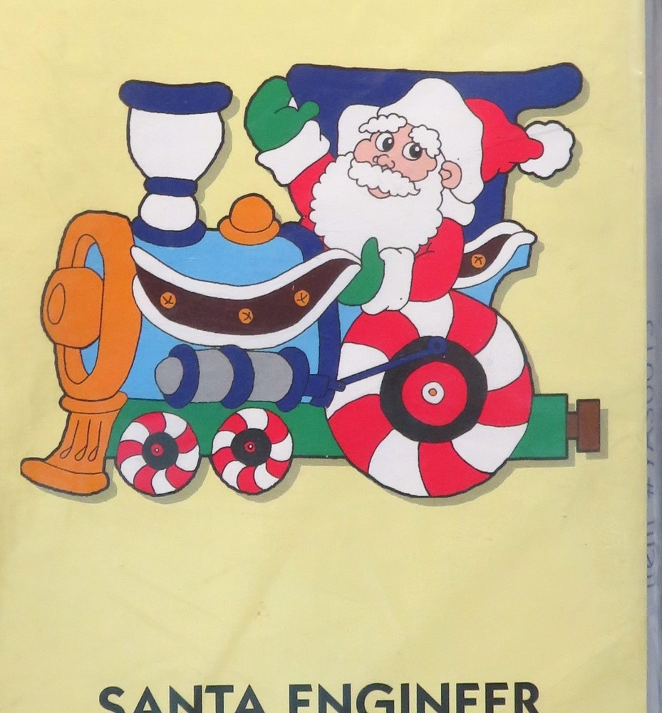 4 patterns Yard Art do it yourself patterns Santa train set, some new unopened.