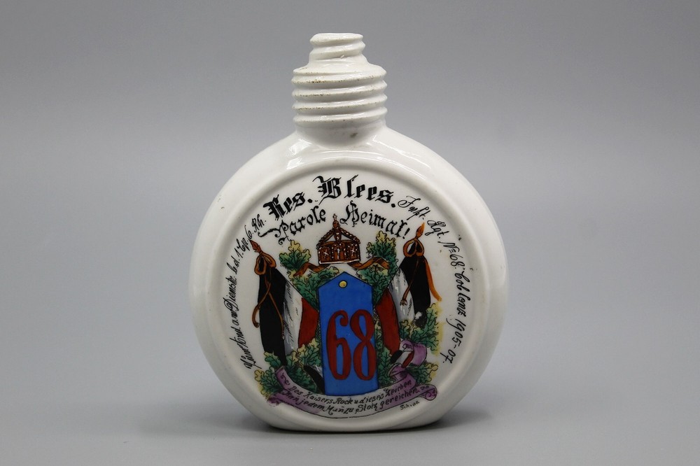 Imperial German 68th Regiment Flask . IMM120