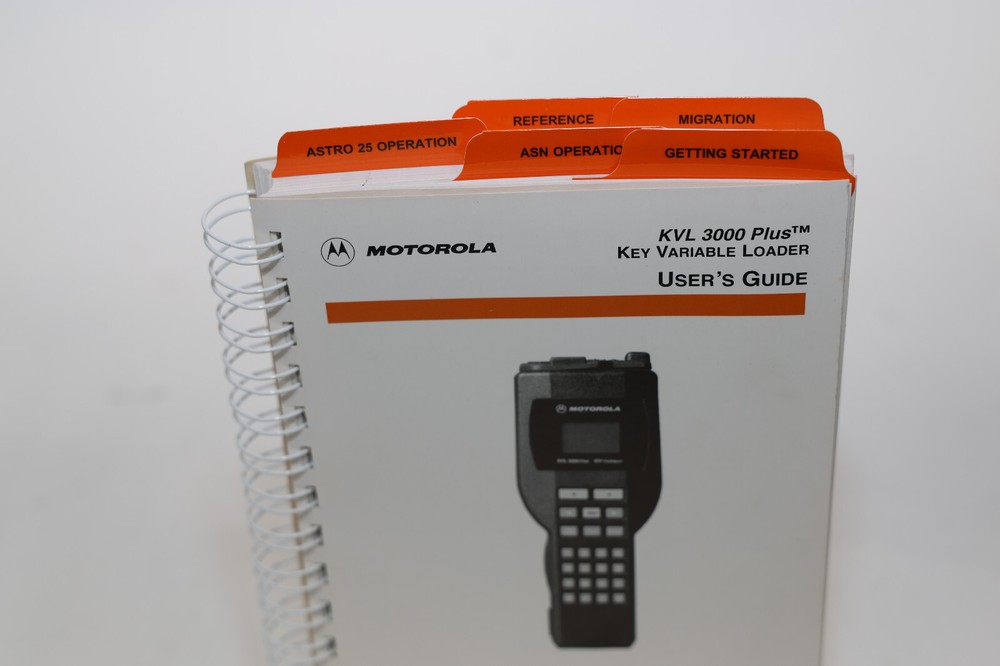 Motorola KVL3000 Plus Key Variable Loader Users Guide