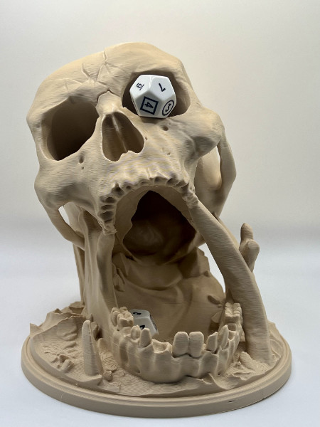 Skull Dice Tower – 3D Printed RPG Dice Roller