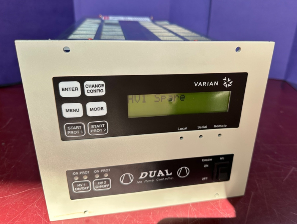 AS IS POWERS ON Varian 9297010 Dual Ion Pump Controller