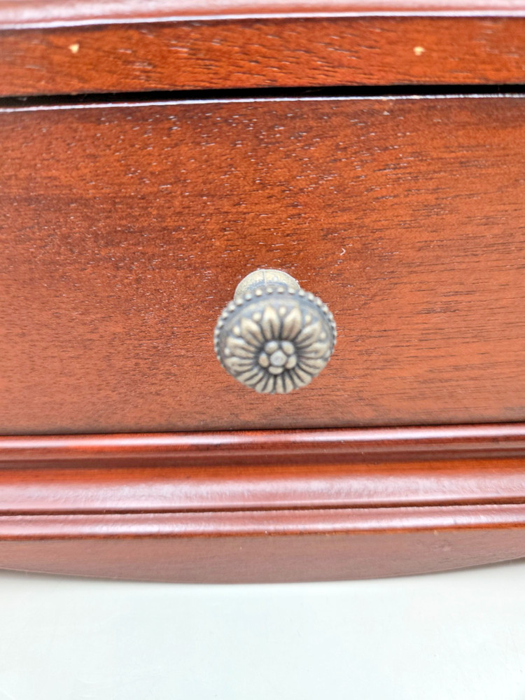 Mantle Table Clock Glass Bezel and Drawer